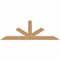Ekena Millwork Saratoga Smooth Timber Gable Bracket, Western Red Cedar, 84"W x 28"H x 1 1/2"D x 5 1/2"F, 8/12 Pitch GBW084X28X0206SAR00SWR - alternate 1